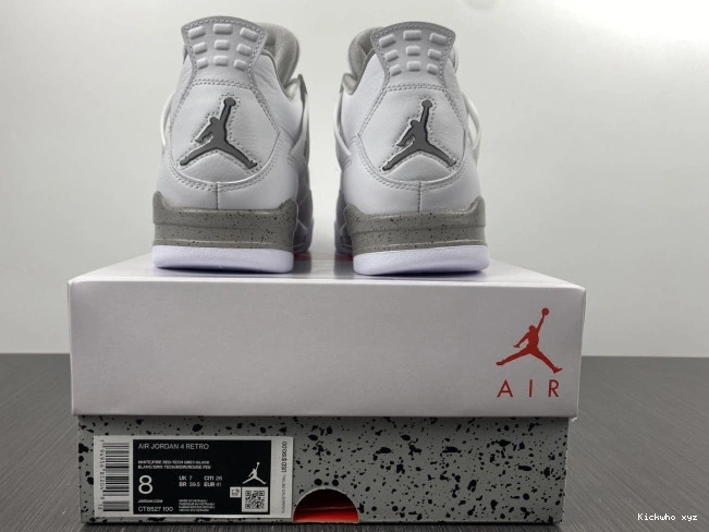 CT8527-100 Retro (2021) Oreo White Jordan 4 0810